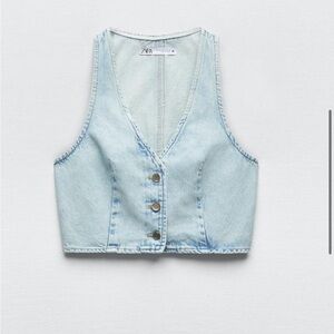 COPY - Zara Light Blue Denim Vest